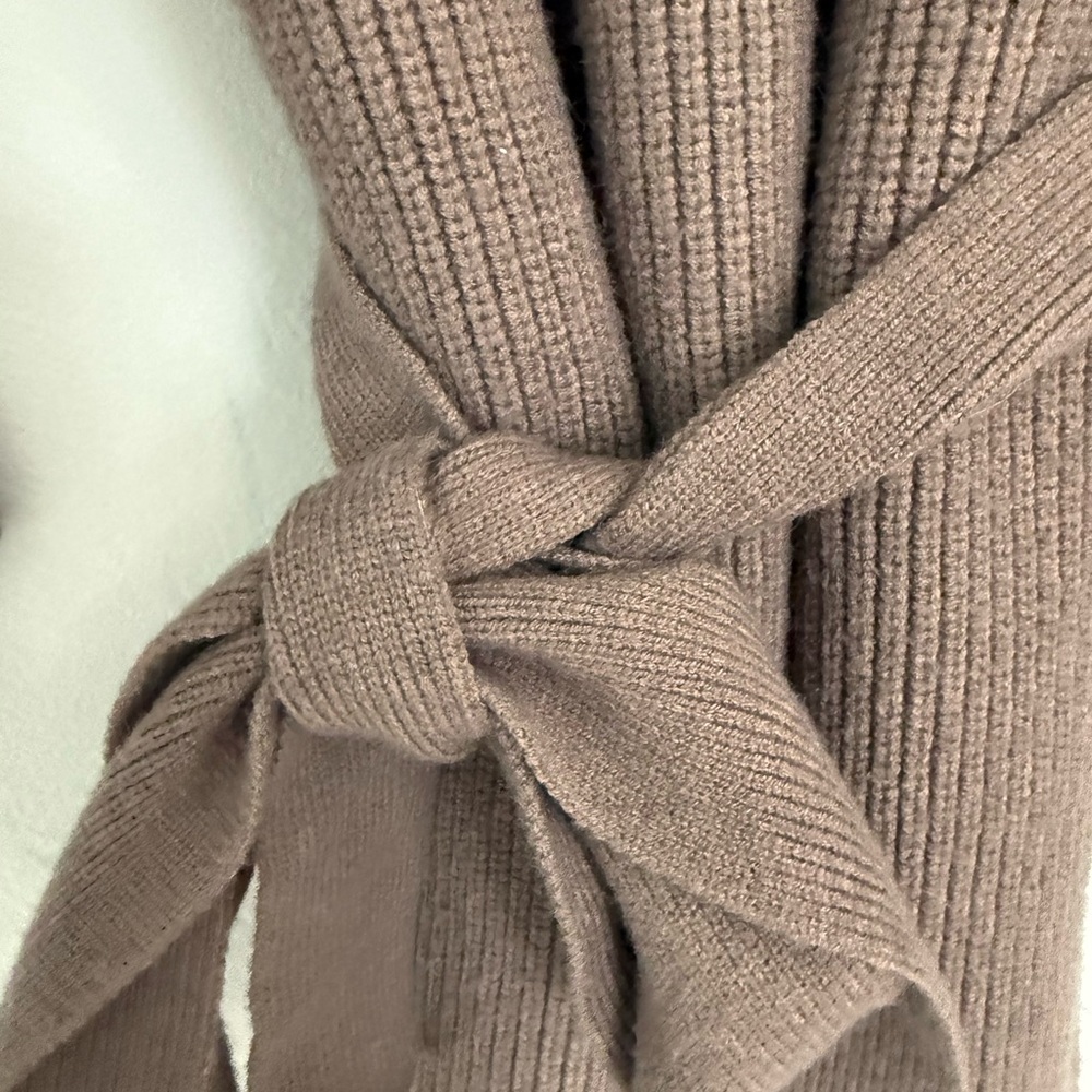 Zara Women's Tan Ribbed Cardigan - Picture 4 of 5